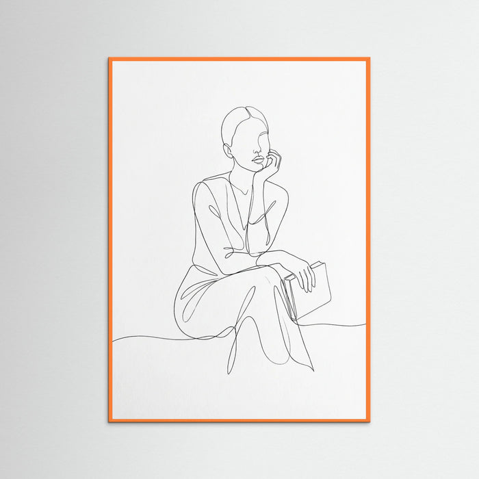 Orange Wood Elegant Silhouette