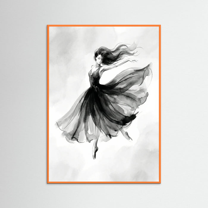 Orange Wood Elegant Silhouette