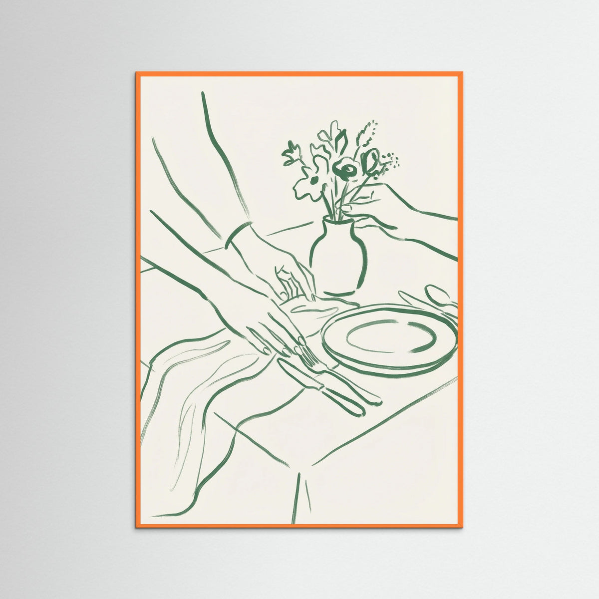 Orange Wood Elegant Toasts