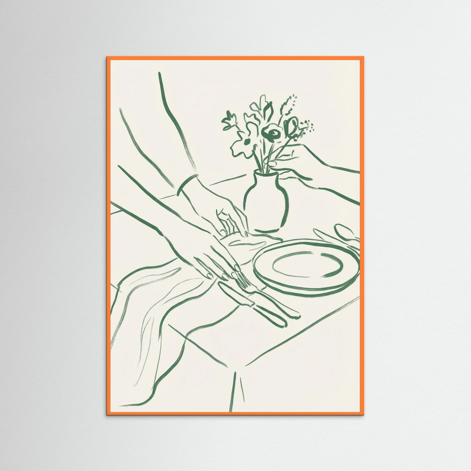 Orange Wood Elegant Toasts