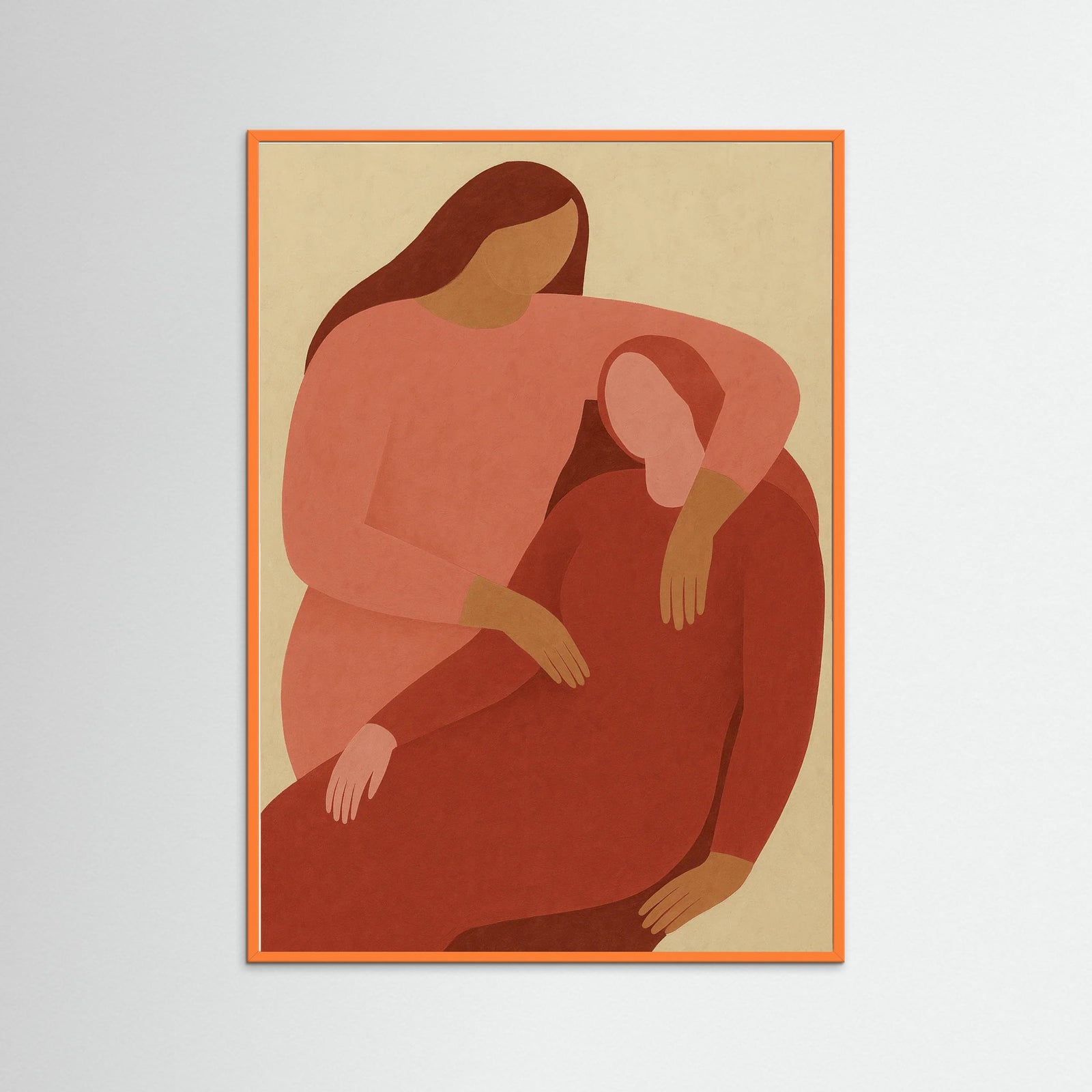 Orange Wood Embrace Cascade