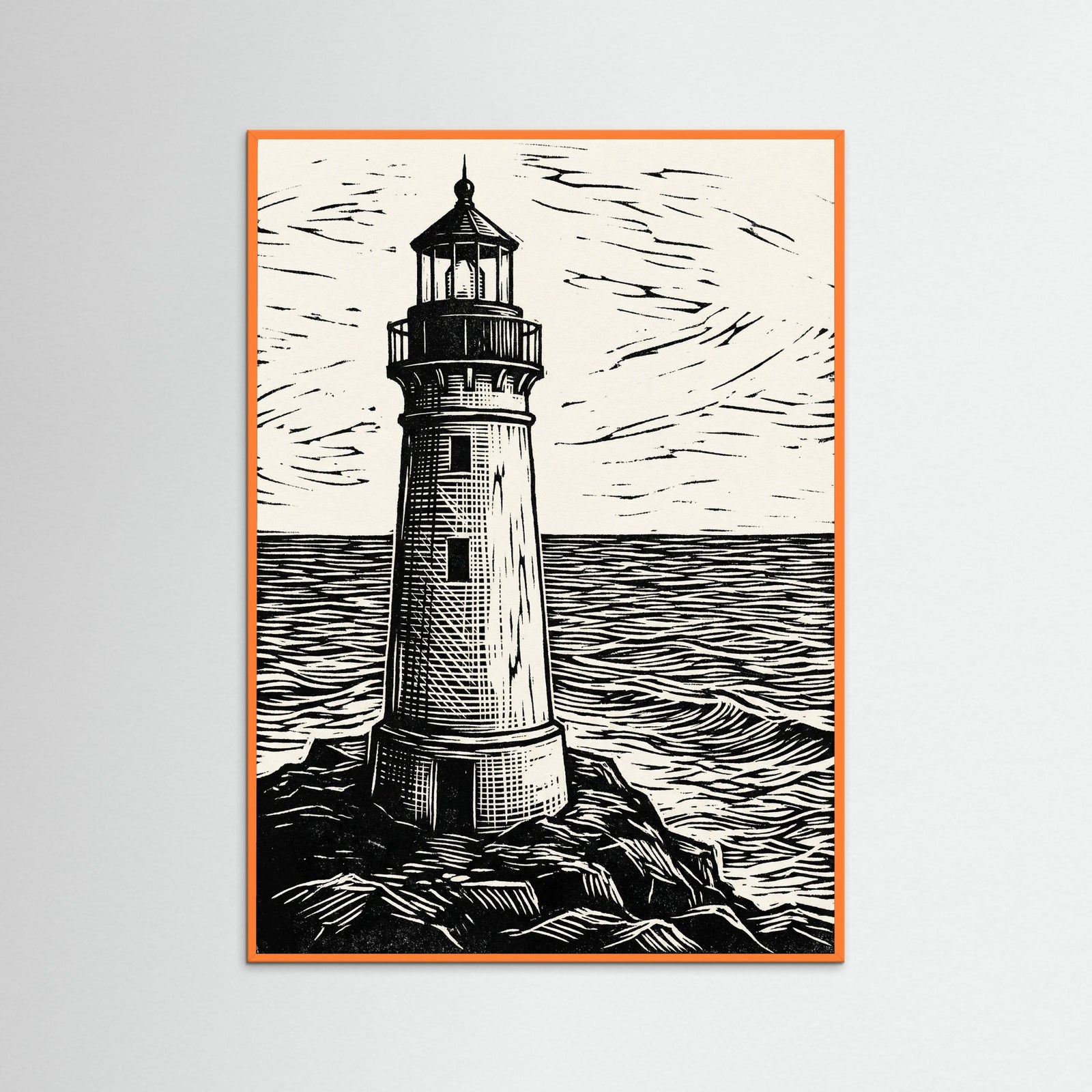 Orange Wood Embrace Solitude