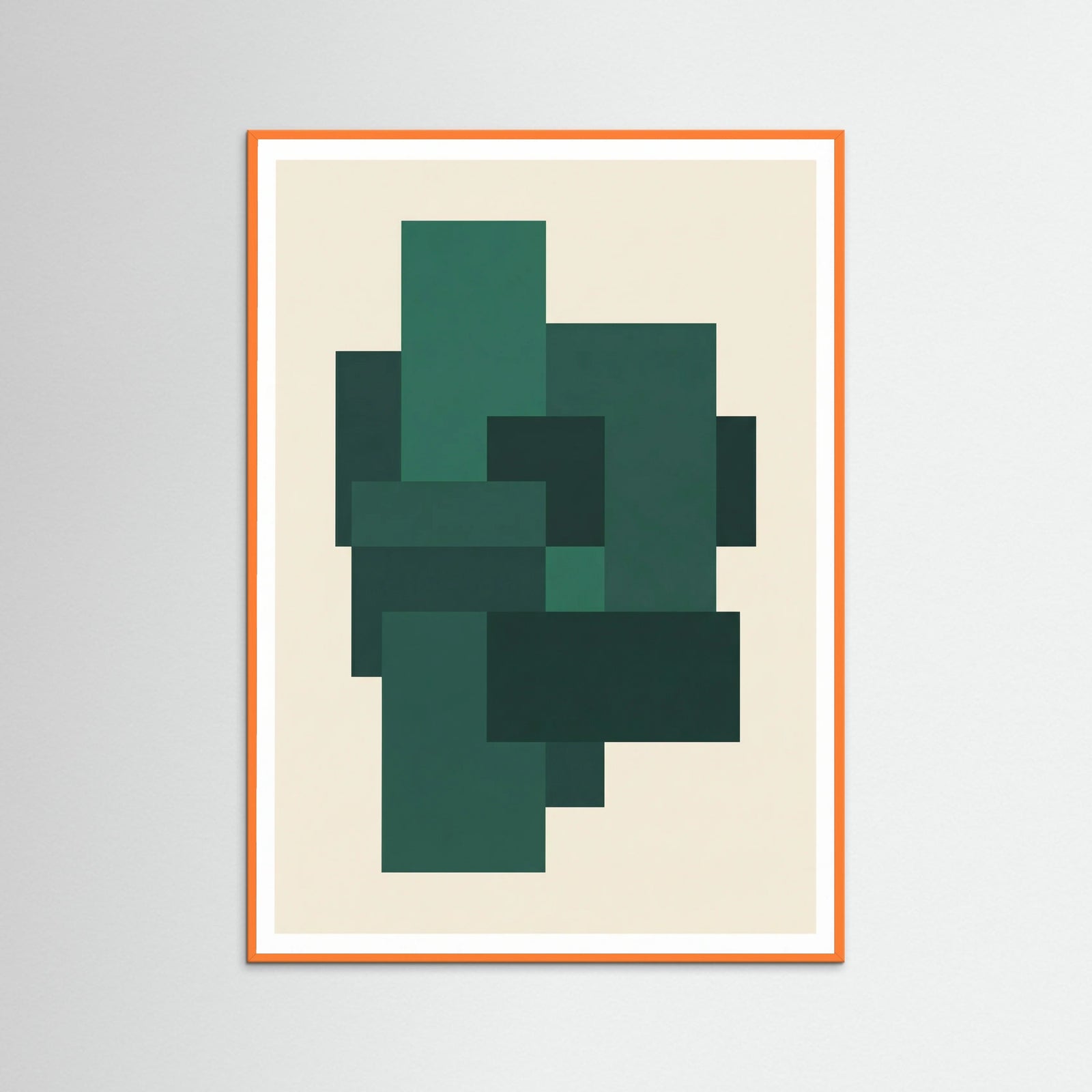 Orange Wood Emerald Concentric Harmony