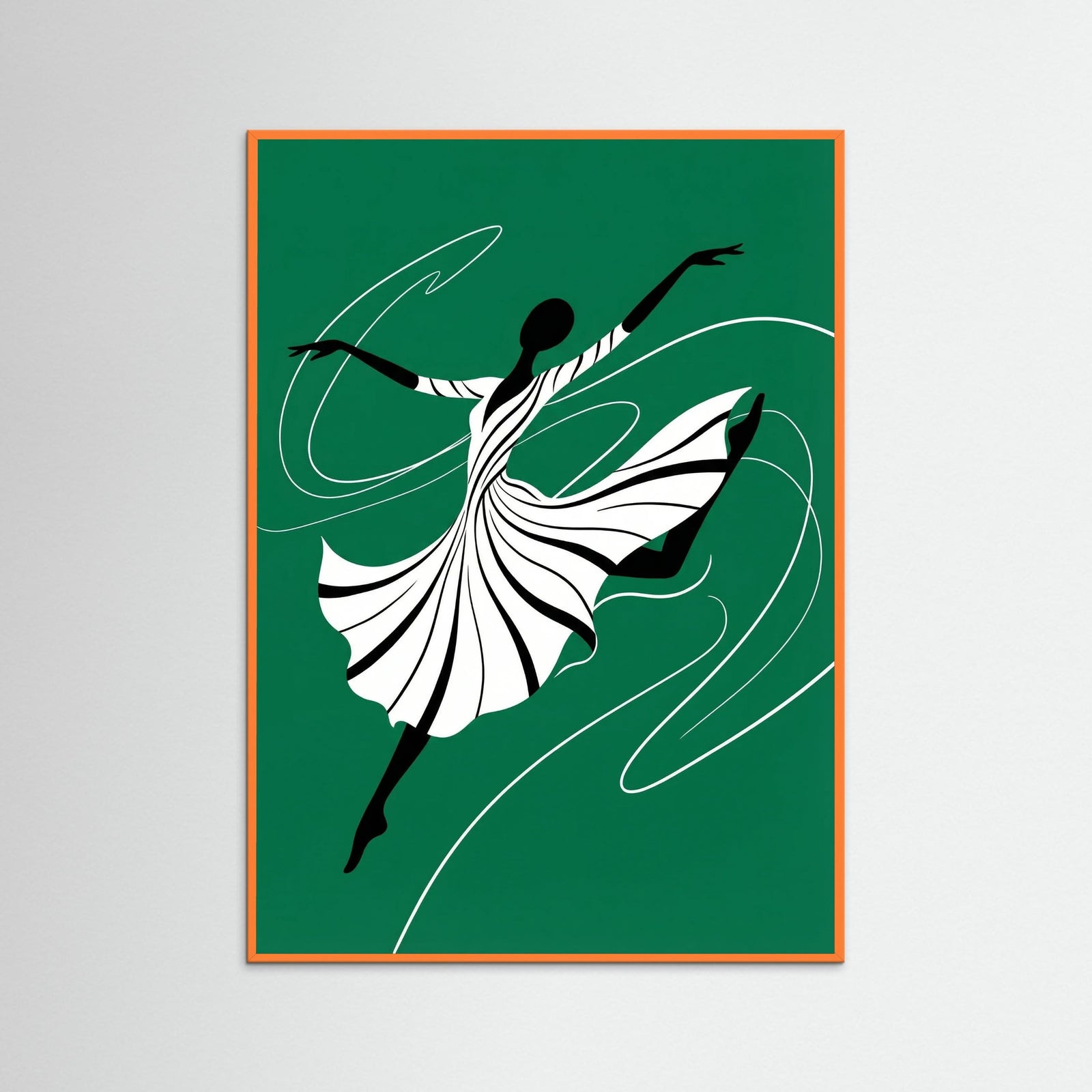 Orange Wood Emerald Dance