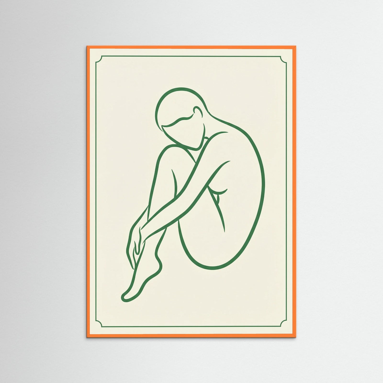 Orange Wood Emerald Embrace