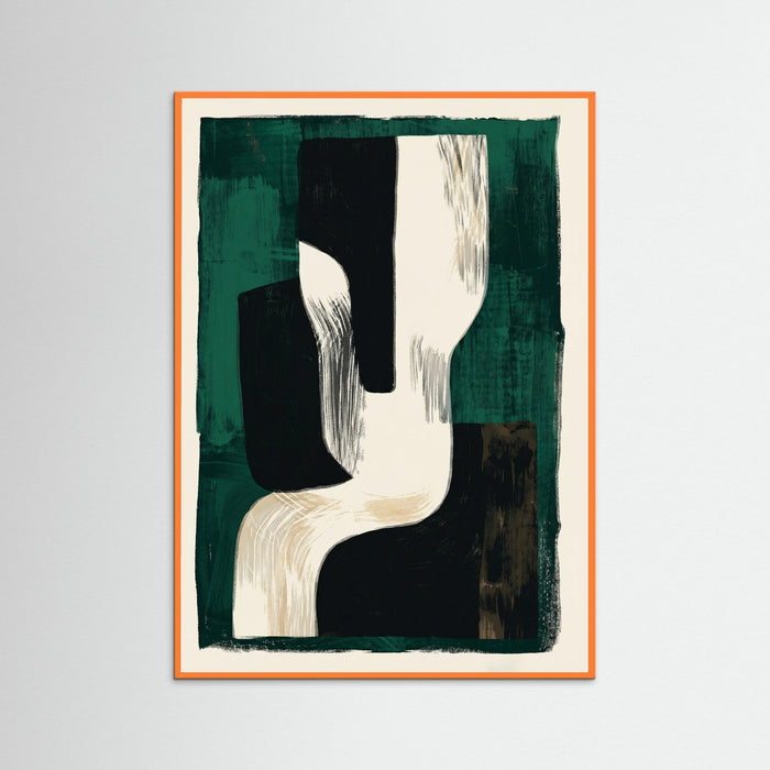 Orange Wood Emerald Silhouette