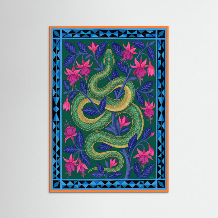 Orange Wood Emerald Tiger Reverie
