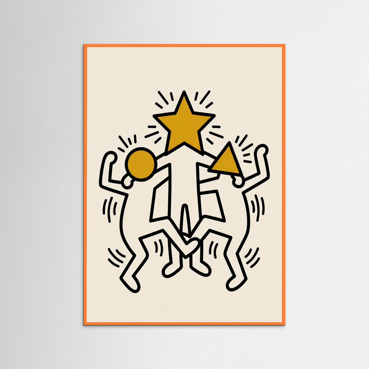 Orange Wood Energetic Bloom Dancer