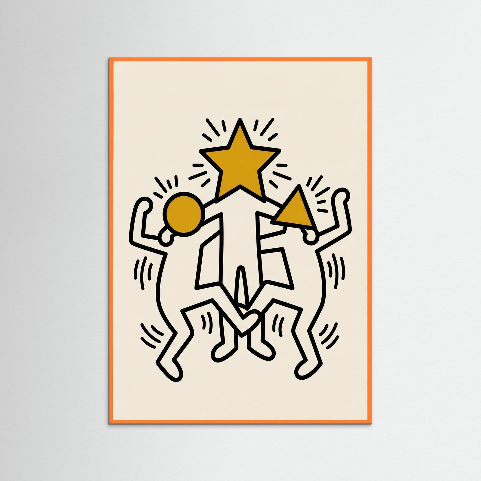 Orange Wood Energetic Bloom Dancer