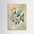 Orange Wood Enigmatic Klee Portrait
