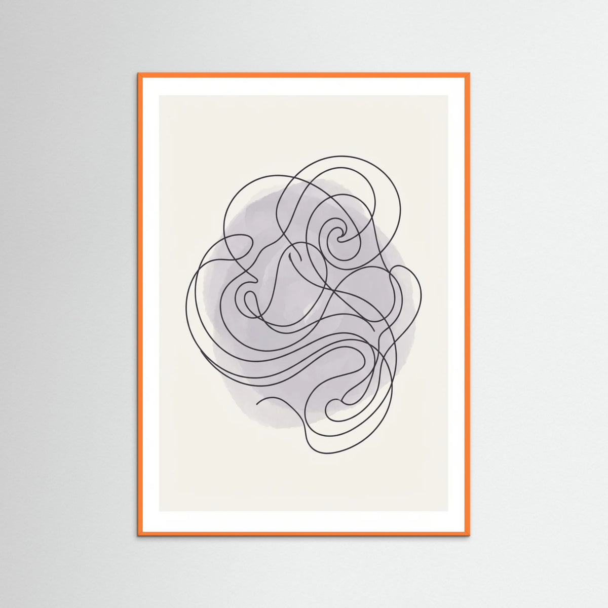 Orange Wood Entwined Thoughts