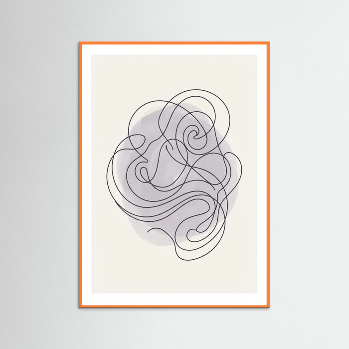 Orange Wood Entwined Thoughts