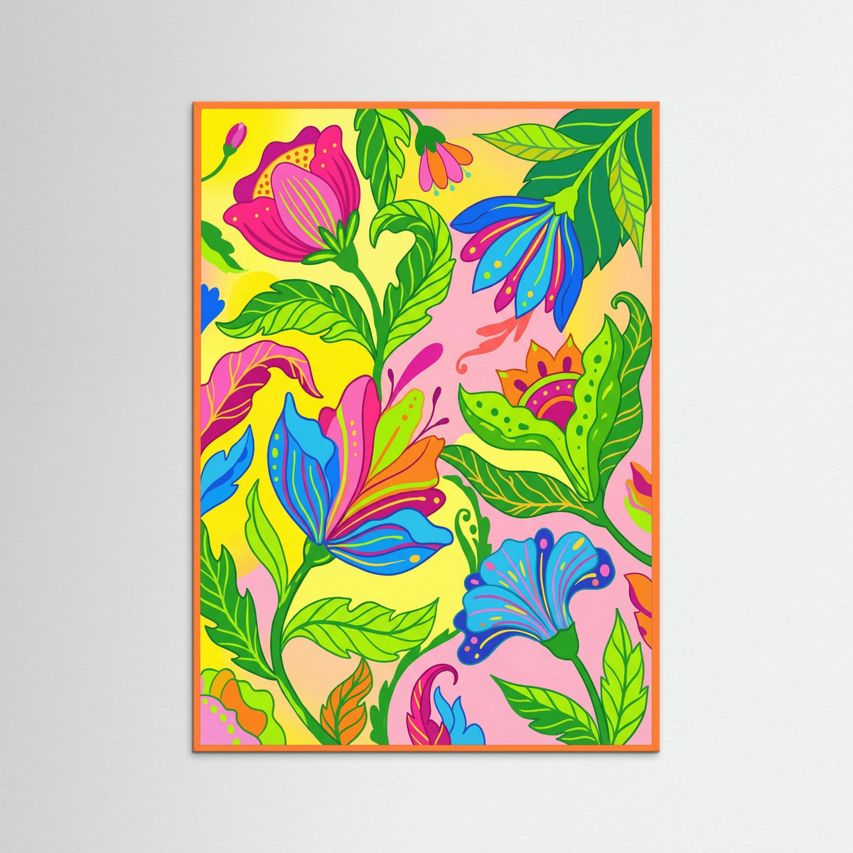 Orange Wood Ephemeral Blooms