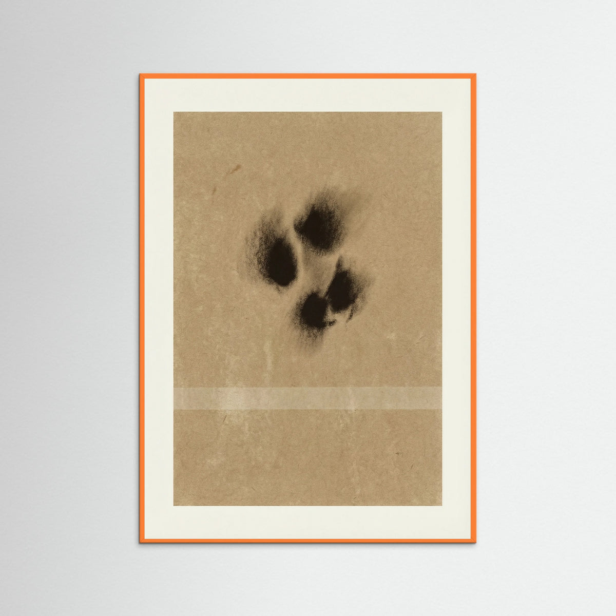 Orange Wood Ephemeral Marks