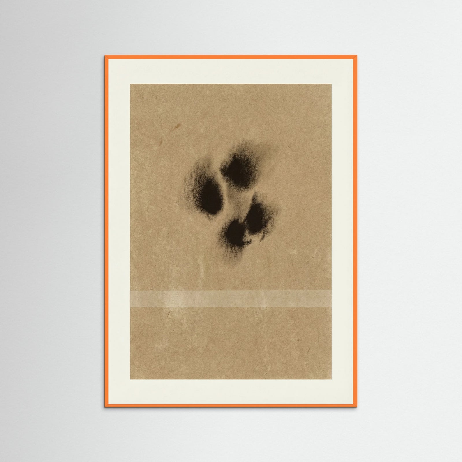 Orange Wood Ephemeral Marks