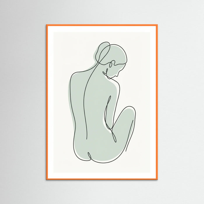 Orange Wood Ethereal Contours