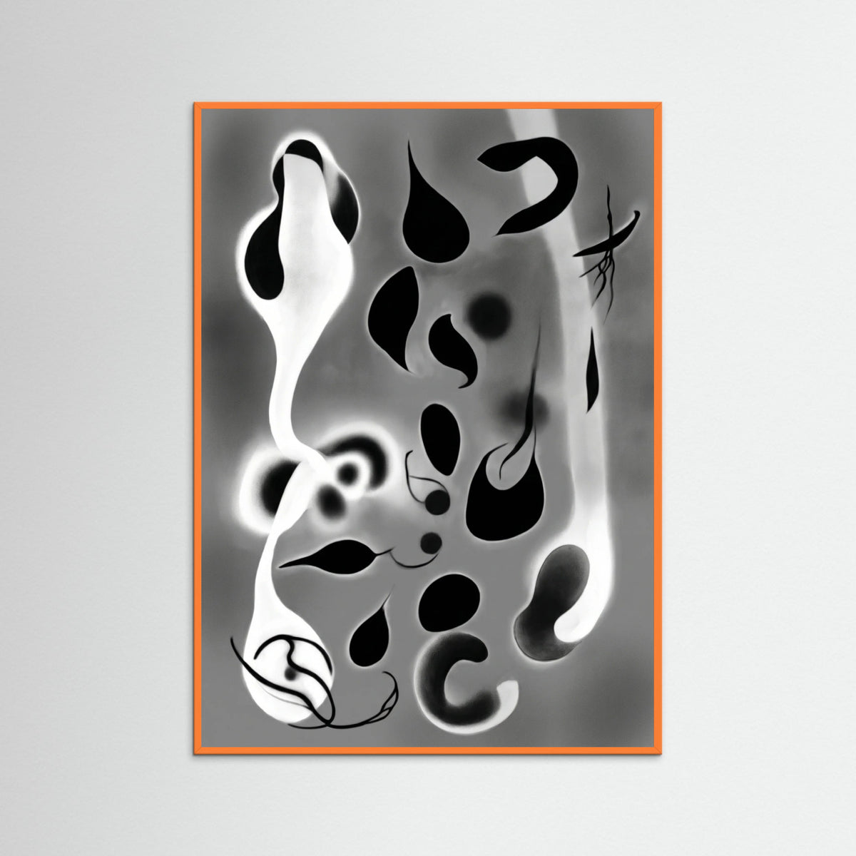 Orange Wood Ethereal Forms Gray