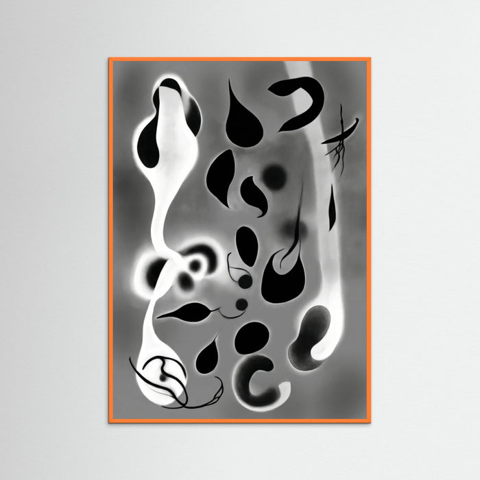 Orange Wood Ethereal Forms Gray