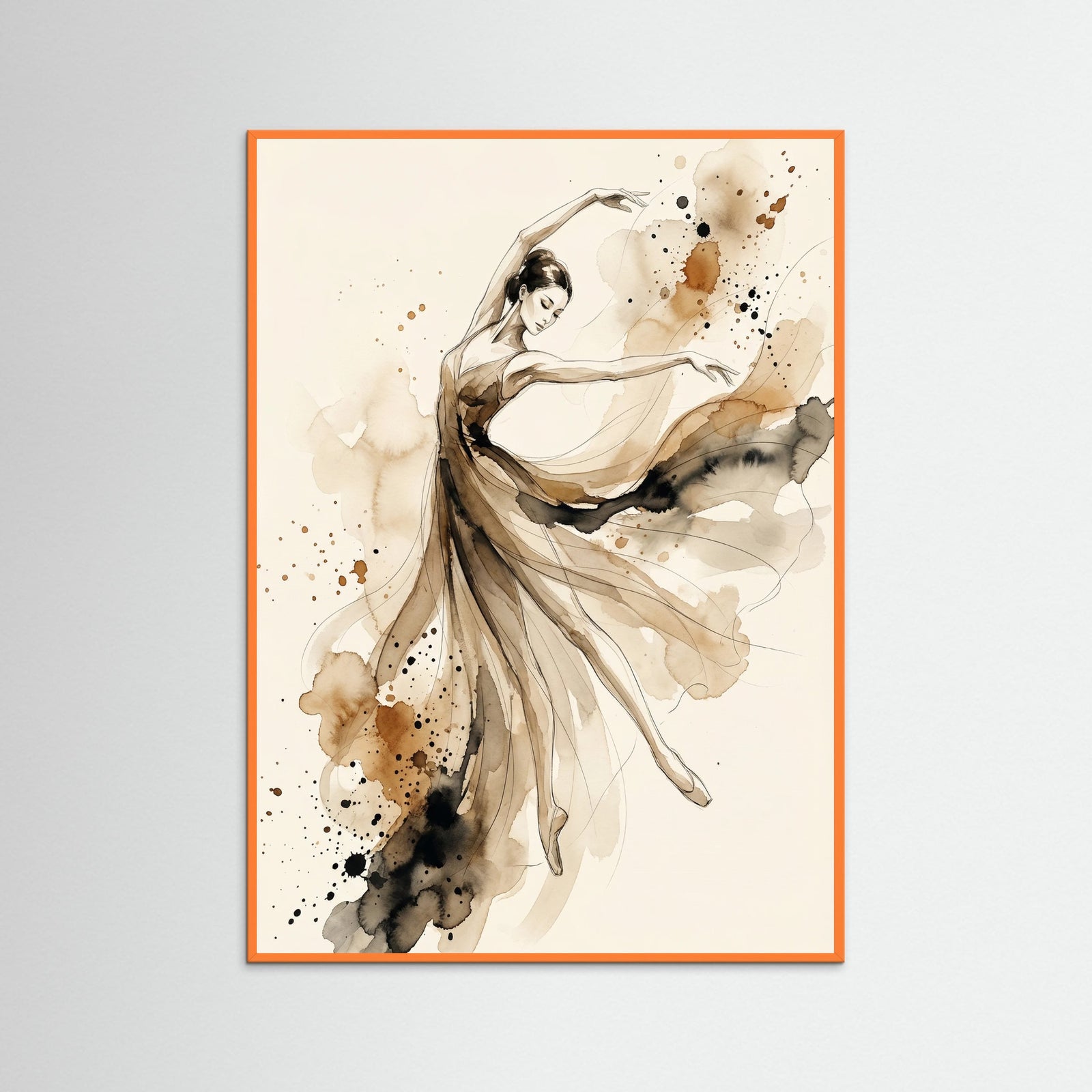 Orange Wood Ethereal Silhouette