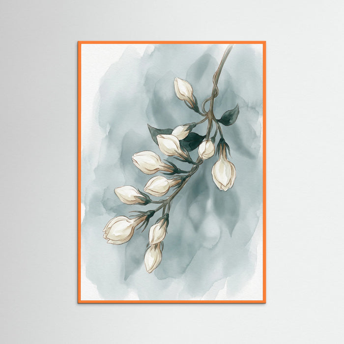 Orange Wood Ethereal White Bloom
