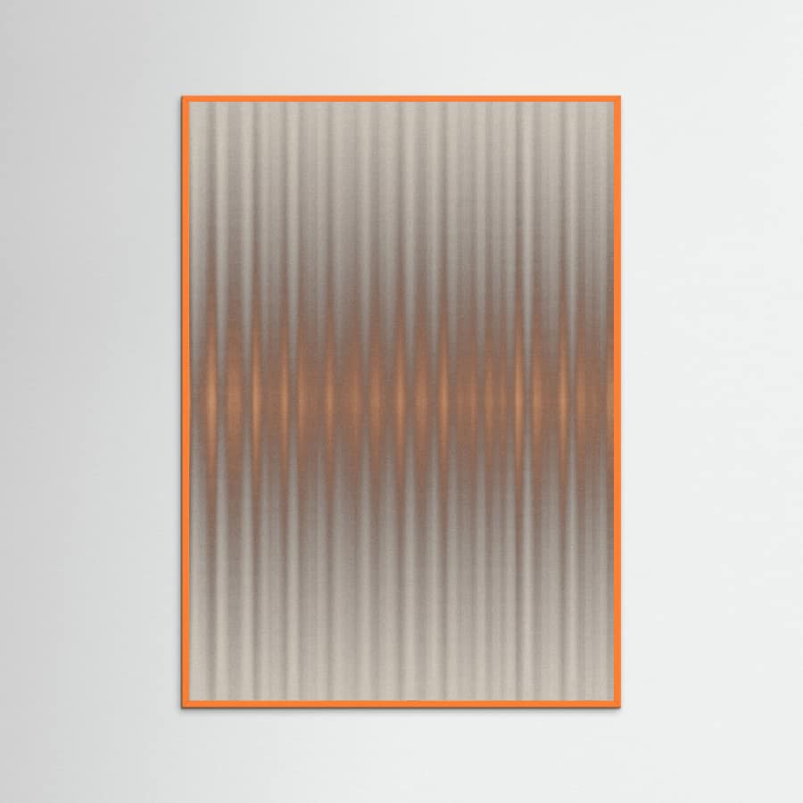 Euphoria - Gray and Orange Poster – plakat og kunsttryk