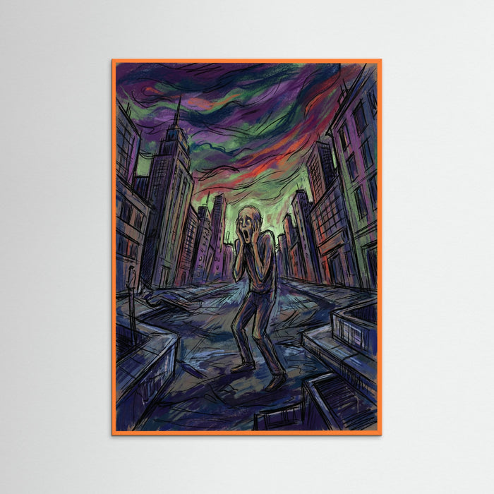 Orange Wood Existential Cry