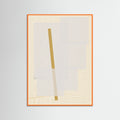 Orange Wood Fabric Pattern Collage No.3 Poster