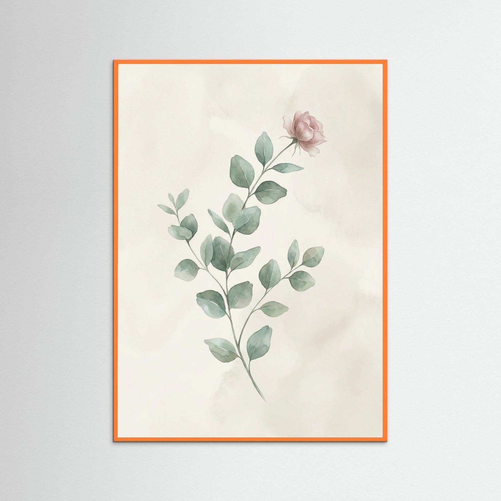 Orange Wood Faded Meadow Blooms