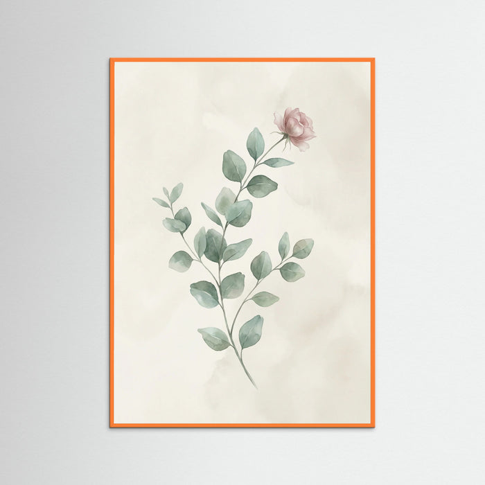 Orange Wood Faded Meadow Blooms