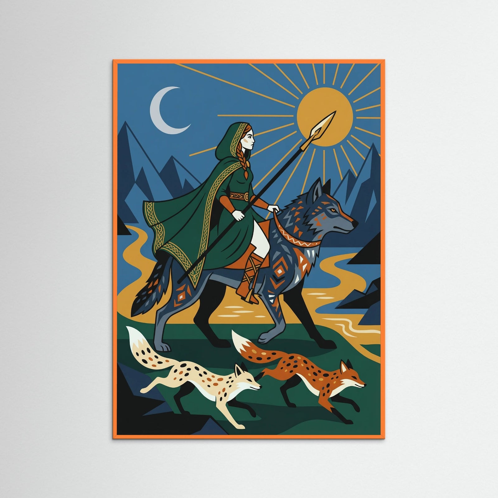 Orange Wood Falconers Green Hunt