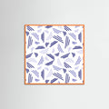 Falling Triple Lines Navy Blue -juliste – juliste ja taidepainatus