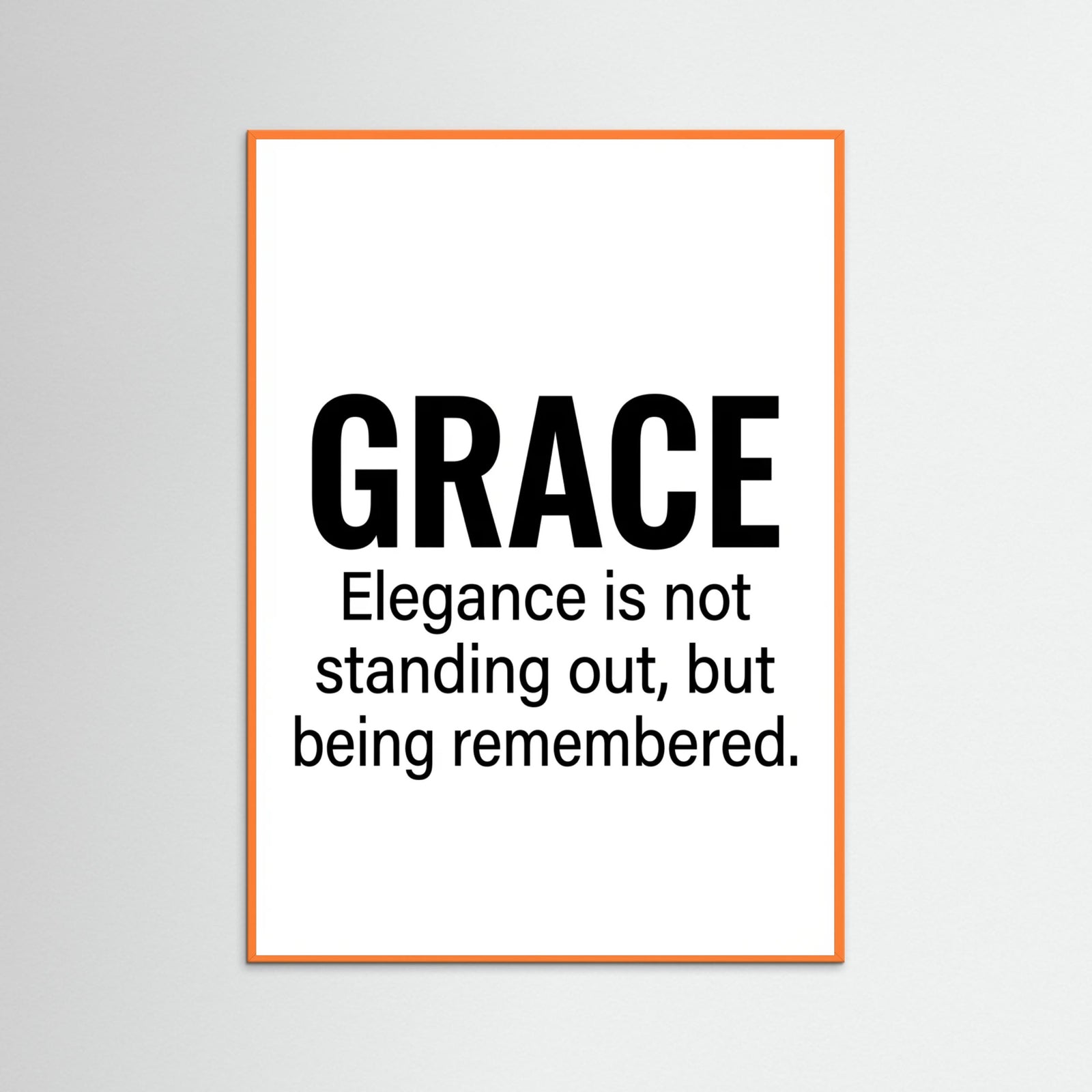 Orange Wood Fashion Statement