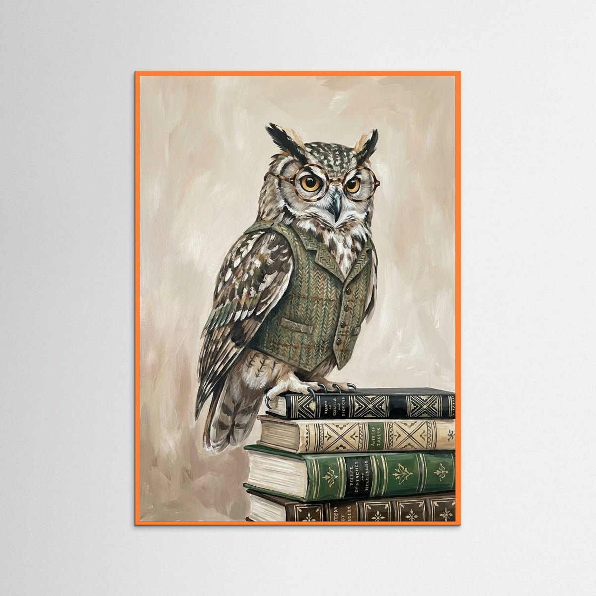 Orange Wood Feline Chic