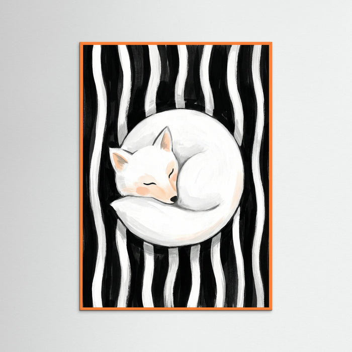 Orange Wood Feline Embrace