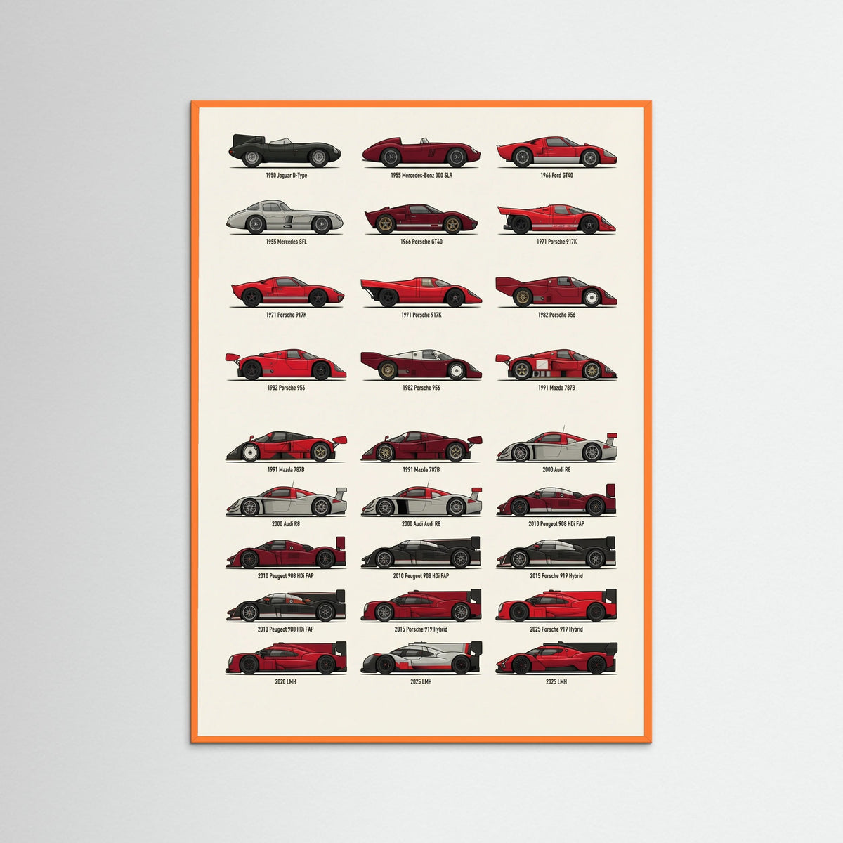 Orange Wood Ferrari Lineage