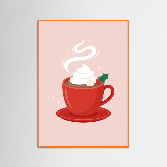 Orange Wood Festive Candy Canes