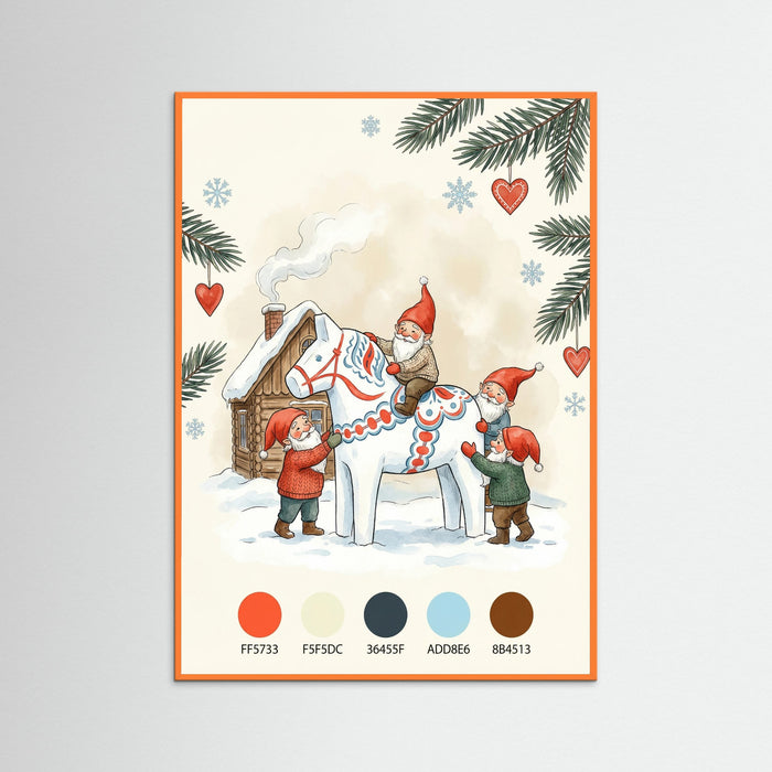 Orange Wood Festive Dala Ride