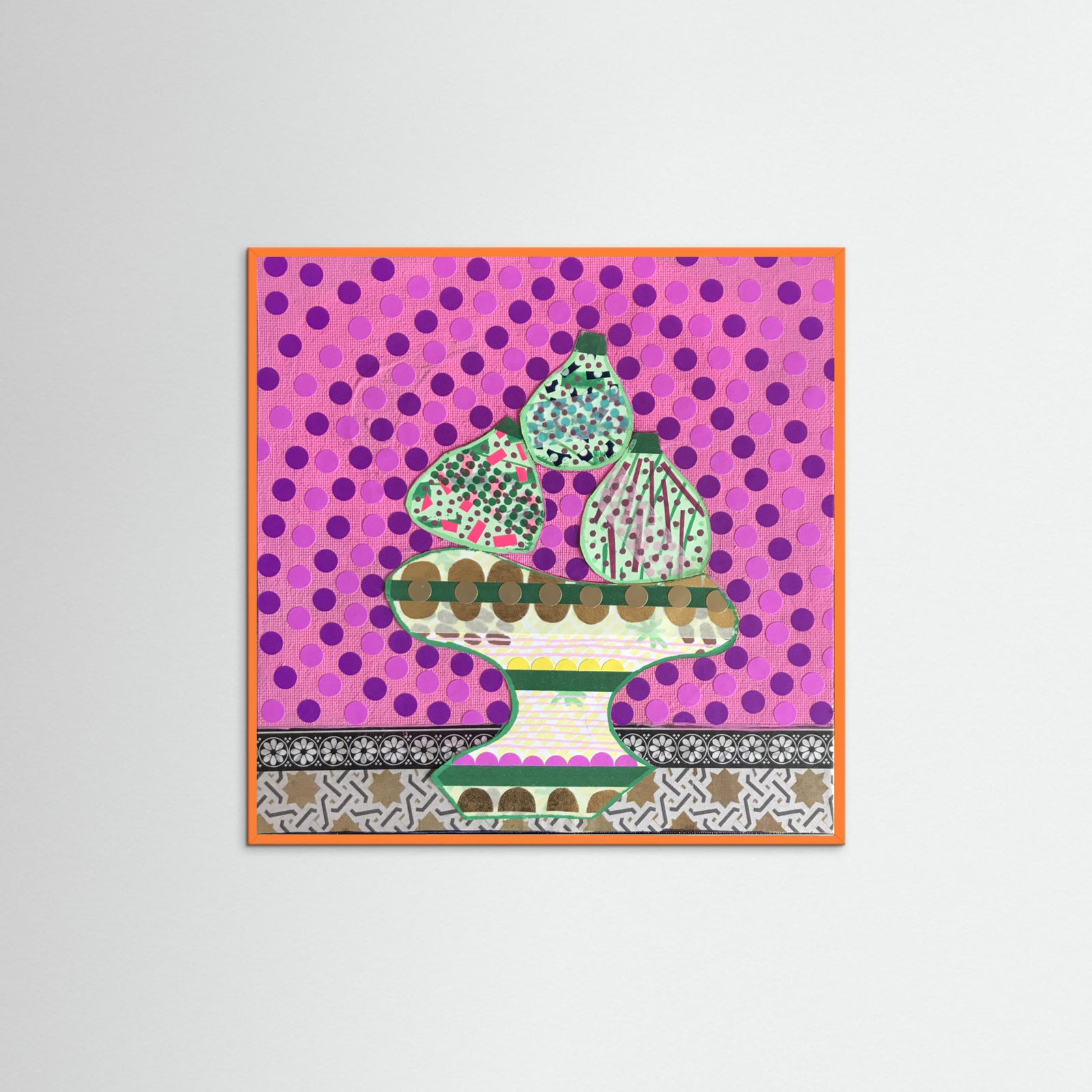 Orange Wood Figs Poster