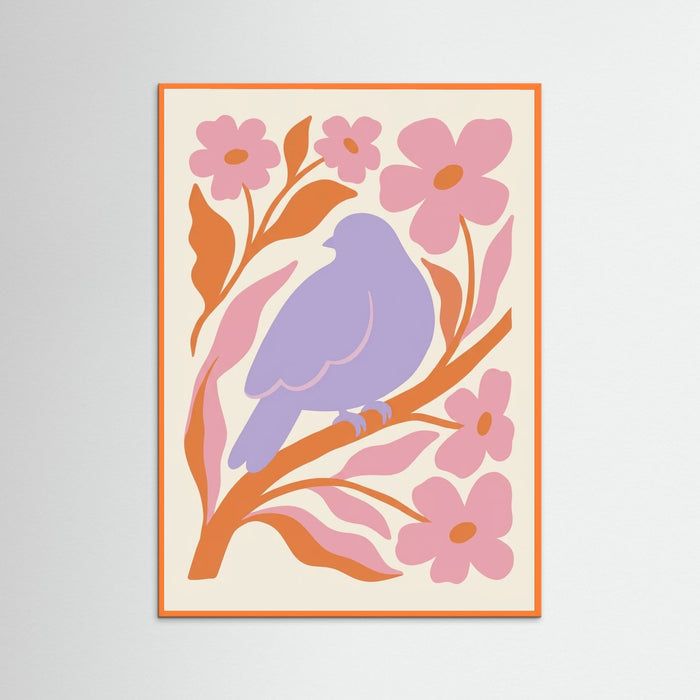 Orange Wood Figure in Bloom