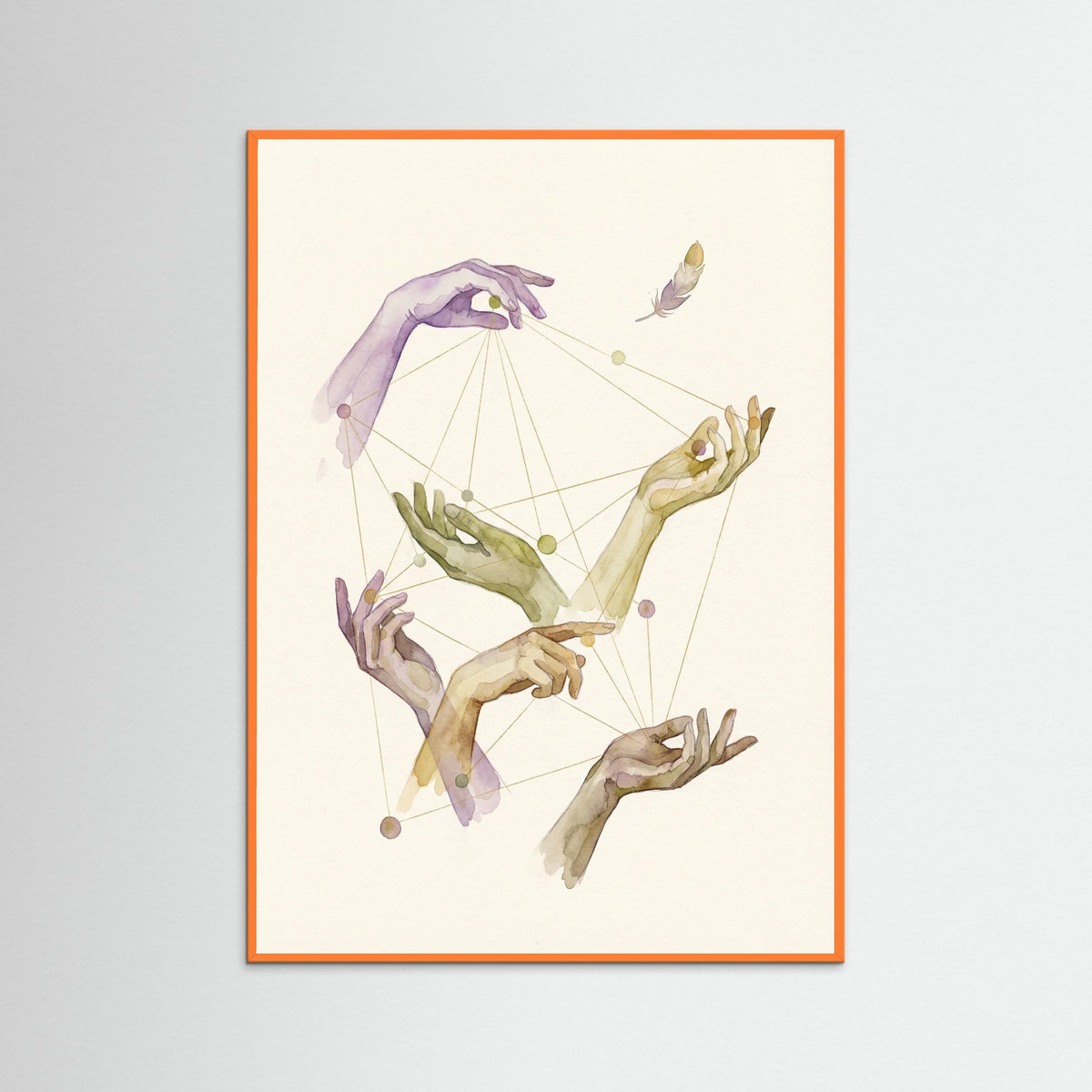 Orange Wood Figured Constellations