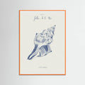 Filles de la mer n.2 - La conchiglia Poster – plakat og kunsttryk