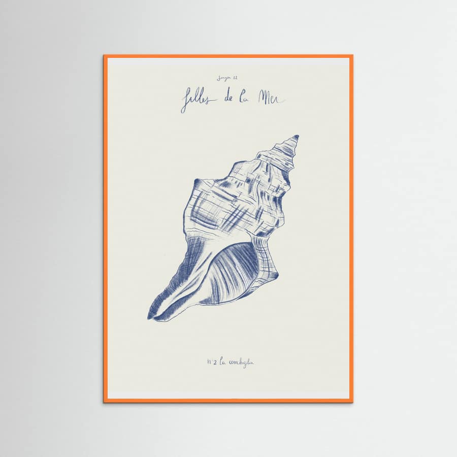 Filles de la mer n.2 - La conchiglia Poster – plakat og kunsttryk