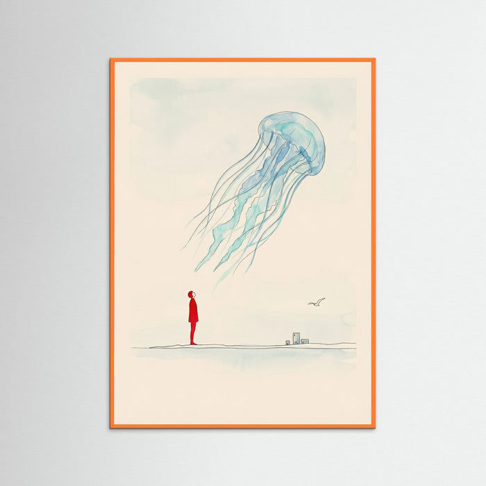 Orange Wood Floating Home Swimmer