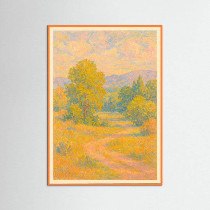 Orange Wood Floral Arrangement