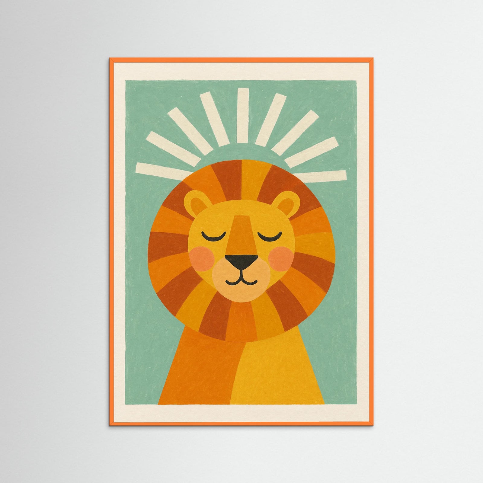 Orange Wood Floral Dreamscape