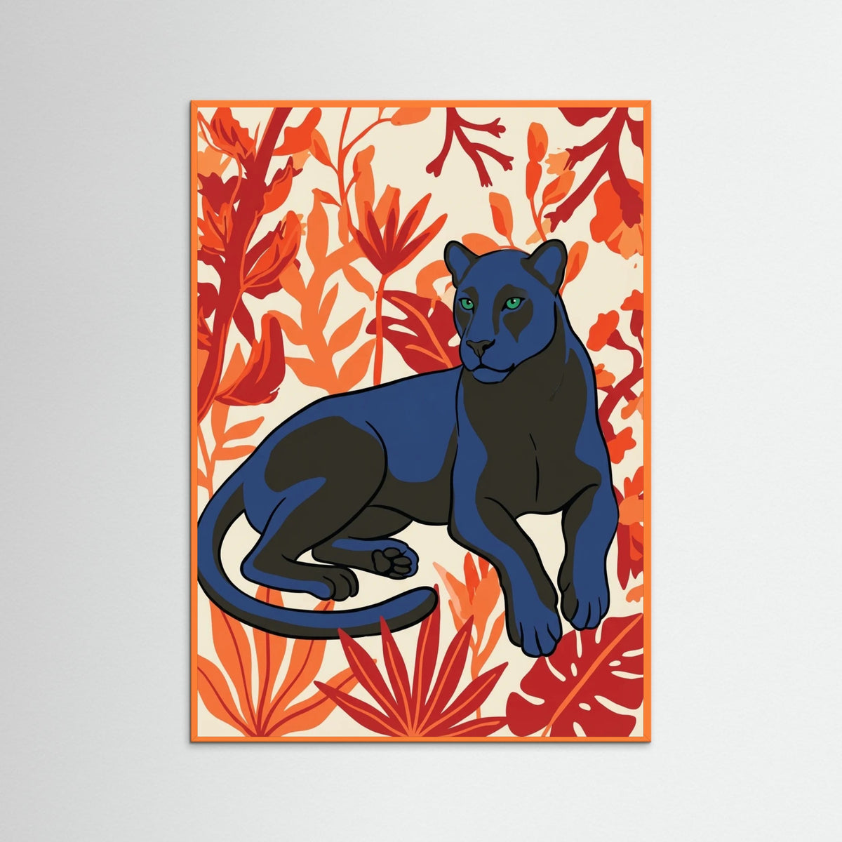 Orange Wood Floral Gaze