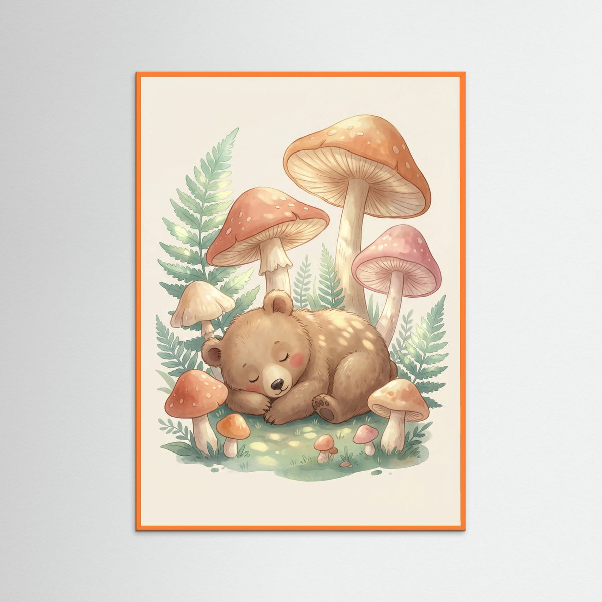 Orange Wood Floral Mane Dream