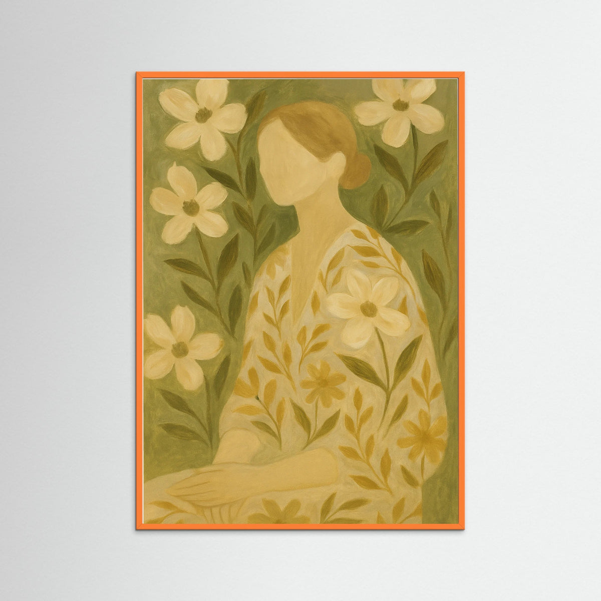 Orange Wood Floral Quiet