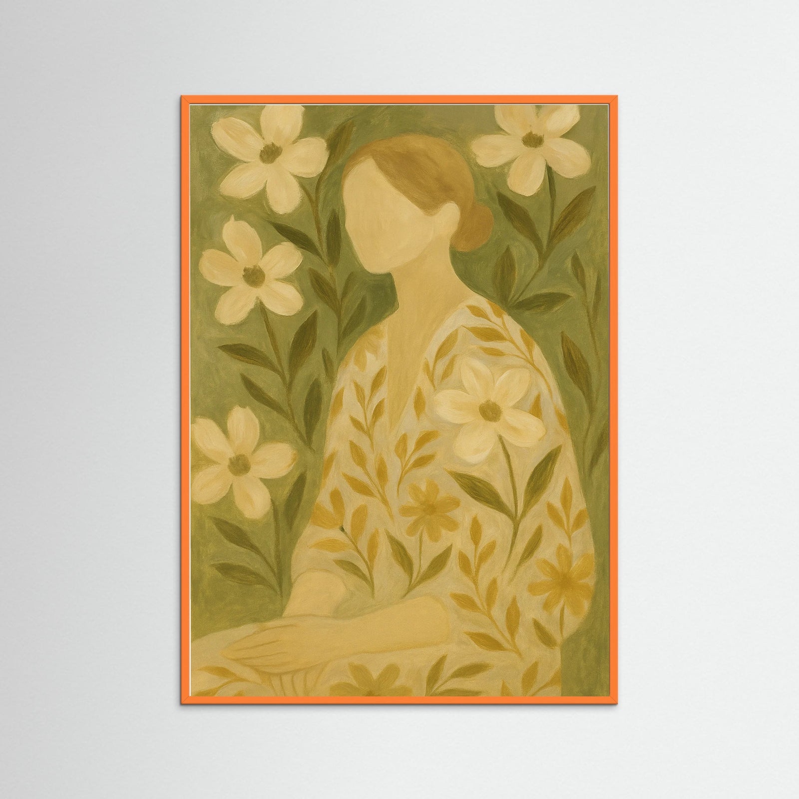 Orange Wood Floral Quiet