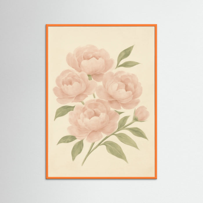 Orange Wood Floral Repose